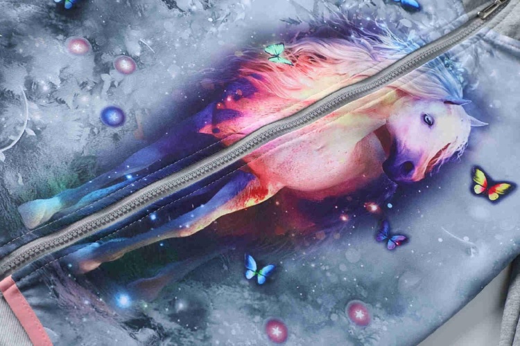 Dívčí funkční mikina Kugo SM3593 šedá